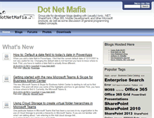 Tablet Screenshot of dotnetmafia.com